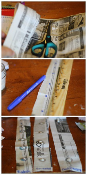 how to make seed tape using newspaper