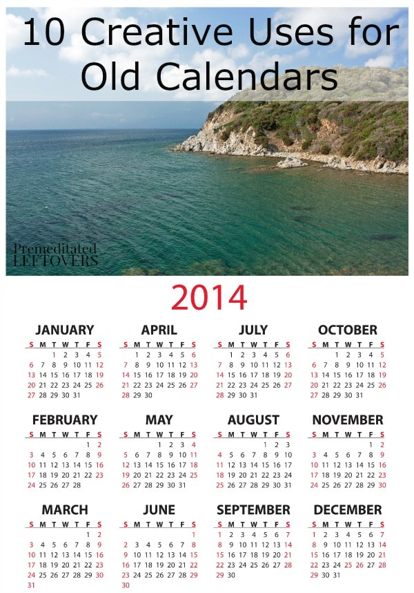 Here are 10 Creative Uses for Old Calendars that will allow you to enjoy your beautiful old calendars long after the year is over.