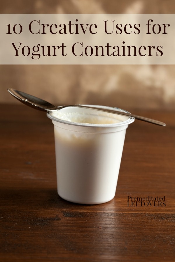 There's no need to throw out your old yogurt containers when there are so many ways to recycle them! Here are 10 Frugal Uses for Yogurt Containers.