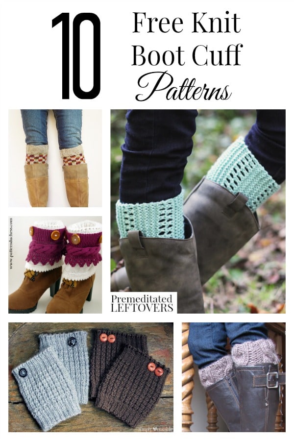 Here are 10 Free Knit Boot Cuff Patterns, including cable knit boot cuffs, easy knit boot cuff patterns, and many more free knit boot cuff patterns.