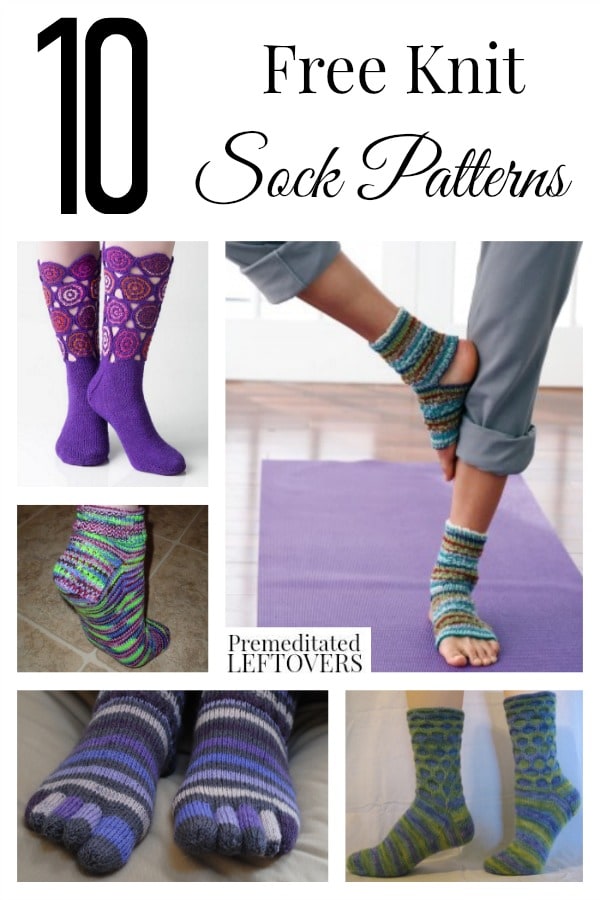 10 Free Knit Sock Patterns