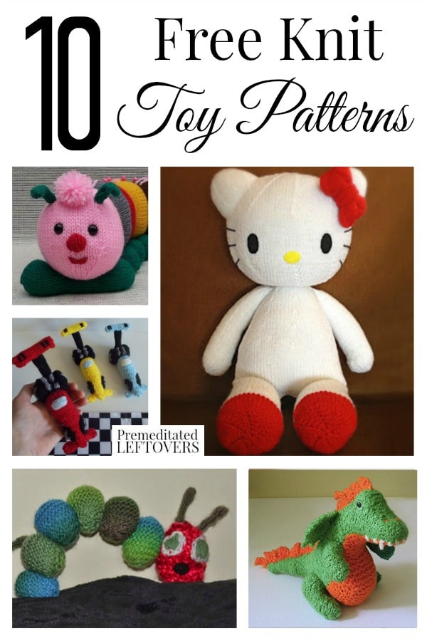 10 Free Knit Toy Patterns