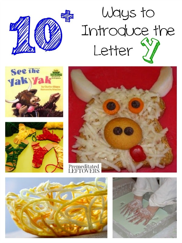 If you are looking for fun ways to teach the letters, here are 10 ways to introduce the letter Y with crafts, recipes, books and more!