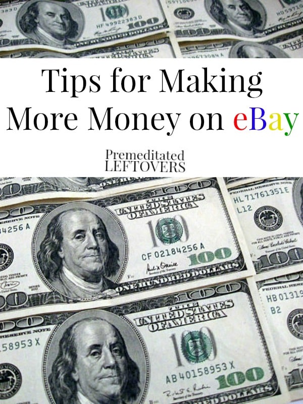 5 Tips for Making More Money on eBay, including tips for getting more exposure for your listings, making your listings more appealing, and more.