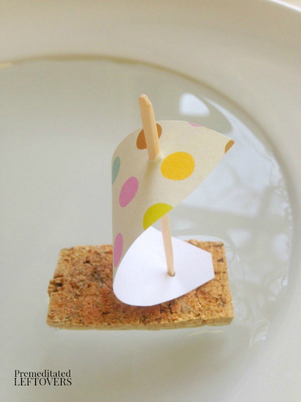 Wine Cork Sail Boat Craft for Kids