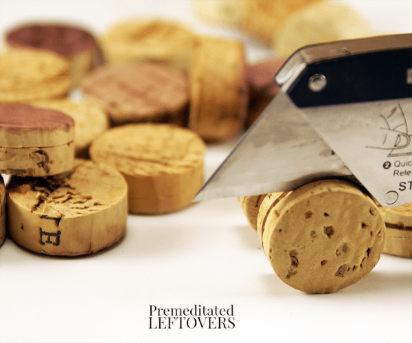 how to make a cork napkin ring