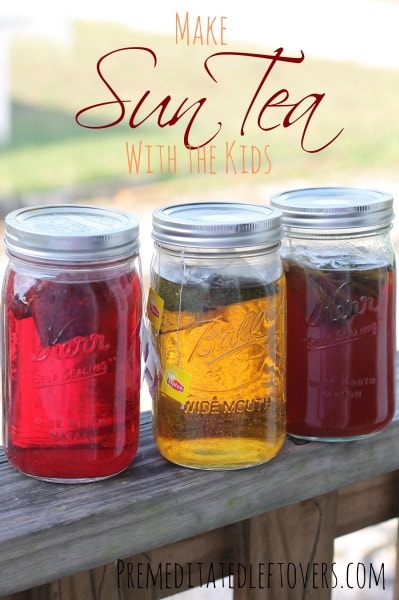 How to Make Sun Tea with Kids - Sun tea is a fun and easy recipe for kids to make, and they will love taste testing the tea they made.