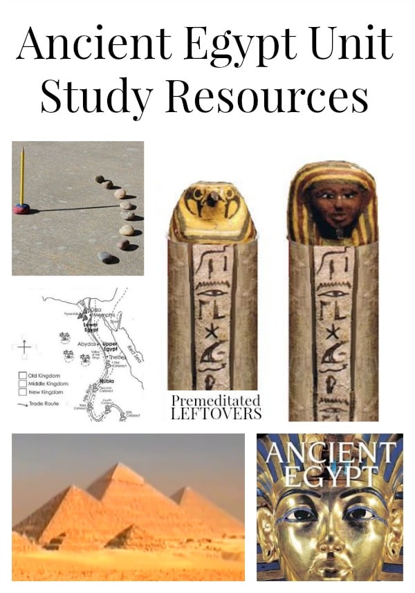 Ancient Egypt Unit Study Resources including free ancient Egypt lapbooks and printables, as well as ancient Egypt videos, crafts and resources.