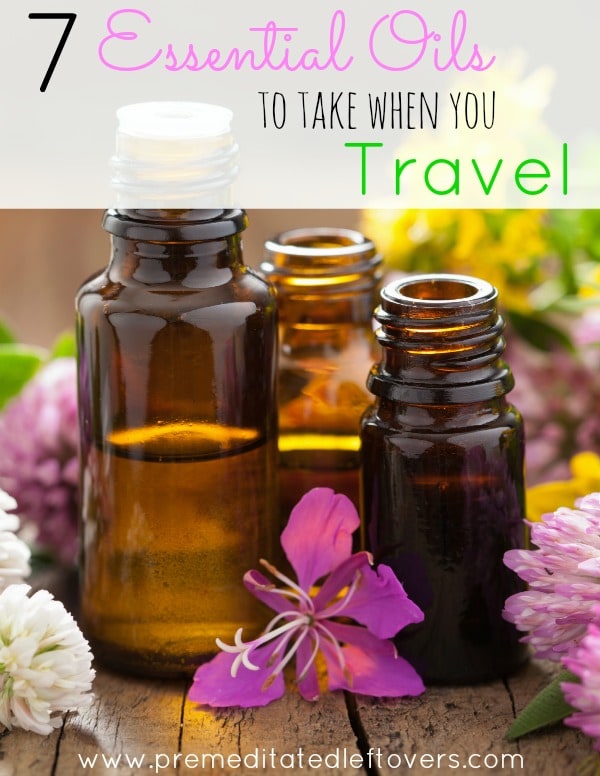 7 Essential Oils to Take When You Travel - These essential oils are easy to travel with and can help with jet lag, immunity, stomach aches, and more.