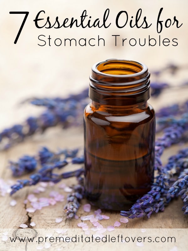 7 Essential Oils for Stomach Problems - These essential oils for stomach problems can help sooth stomach pain, relieve nausea, and even help kill germs.