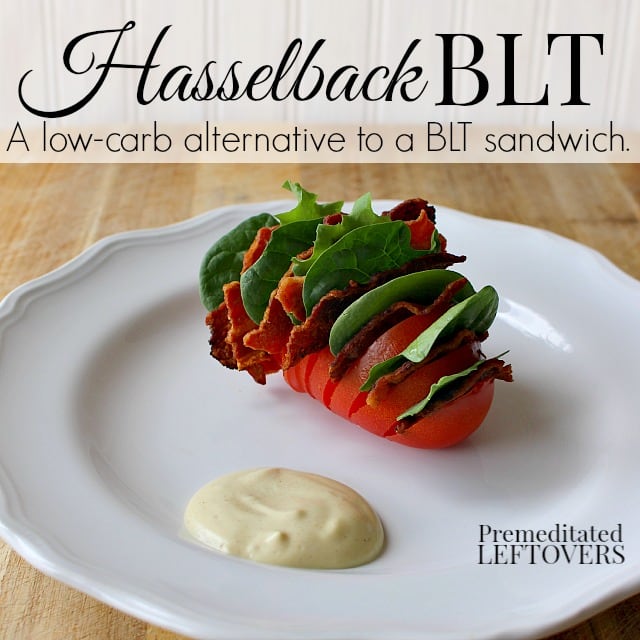 Hasselback BLT - A low-carb alternative to a BLT Sandwich