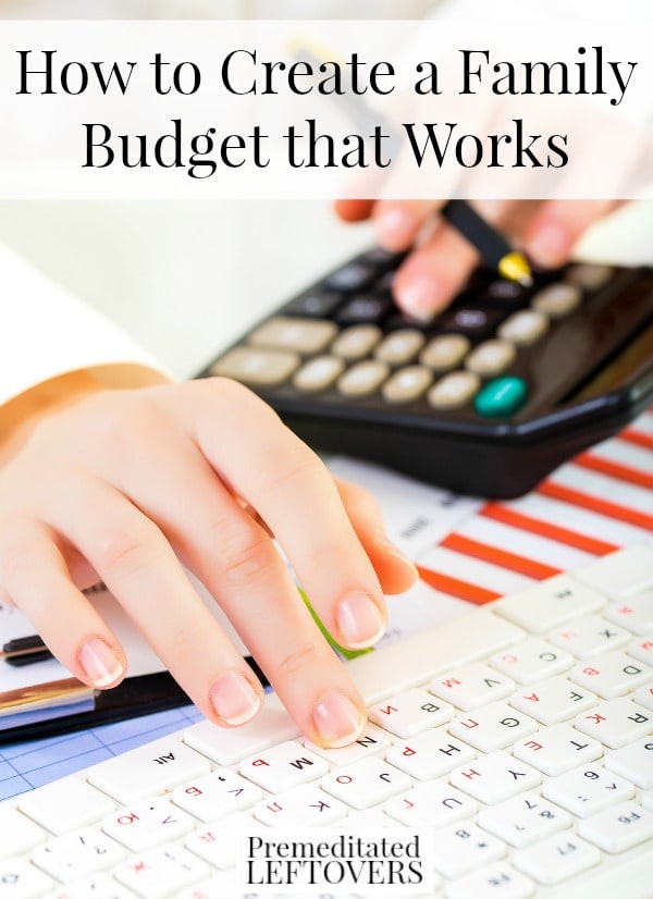 How to Create a Family Budget That Works, including how to start saving money, how to cut back spending on bills, and how to use the envelope system.