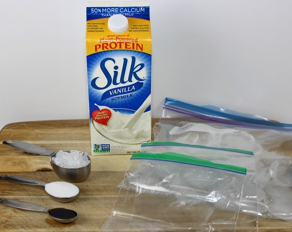 How to make dairy-free ice-cream in a bag