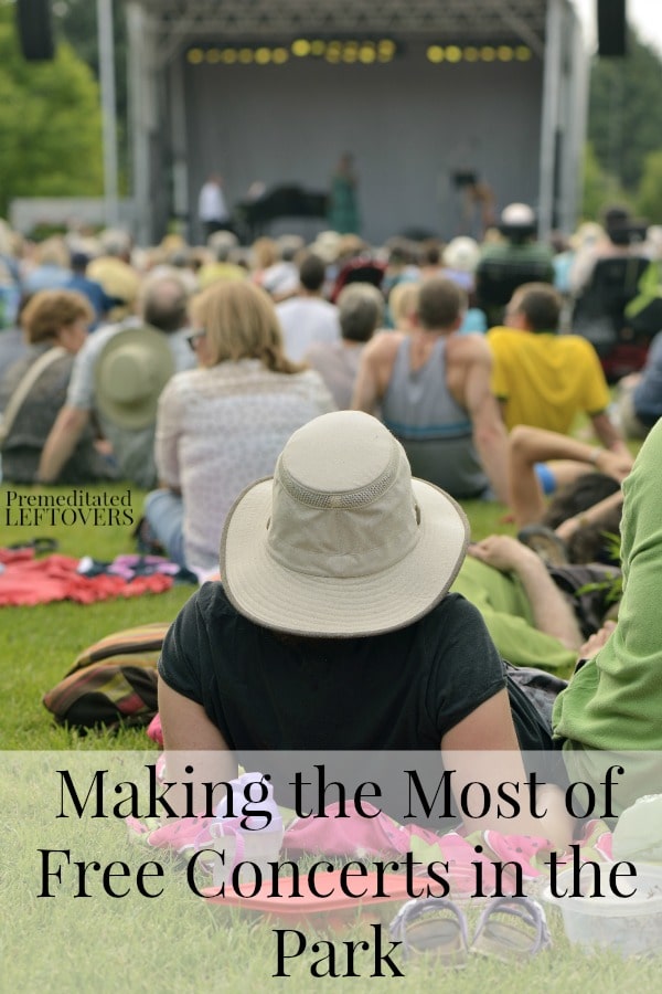Making the Most of Free Concerts in the Park - Free concerts are a great frugal summer activity. Here are some tips to make it an even better experience.