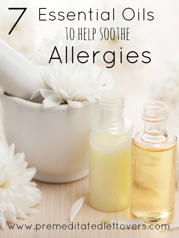 7 Essential Oils to Relieve Allergies - These 7 essential oils can help you sooth allergy symptoms such as inflammation and itchiness.