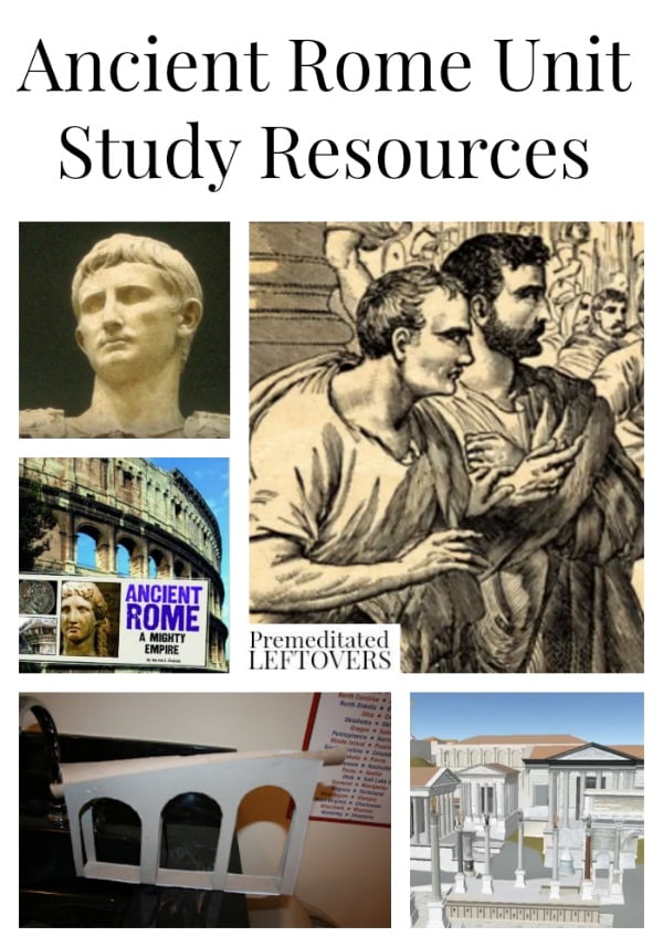 Ancient Rome Unit Study Resources including crafts,Rome printables, books about ancient Rome, ancient Rome videos and more ancient Rome lesson plans.