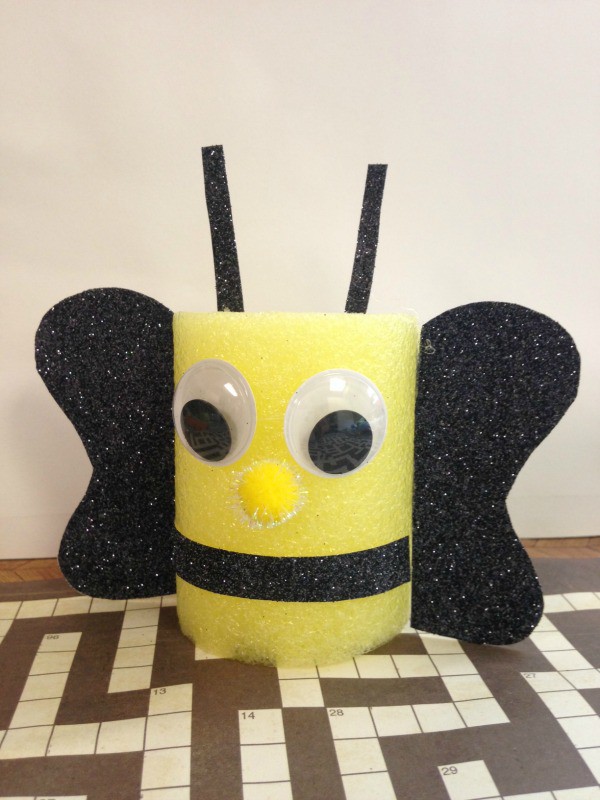 Pool Noodle Bumble Bee Craft Tutorial