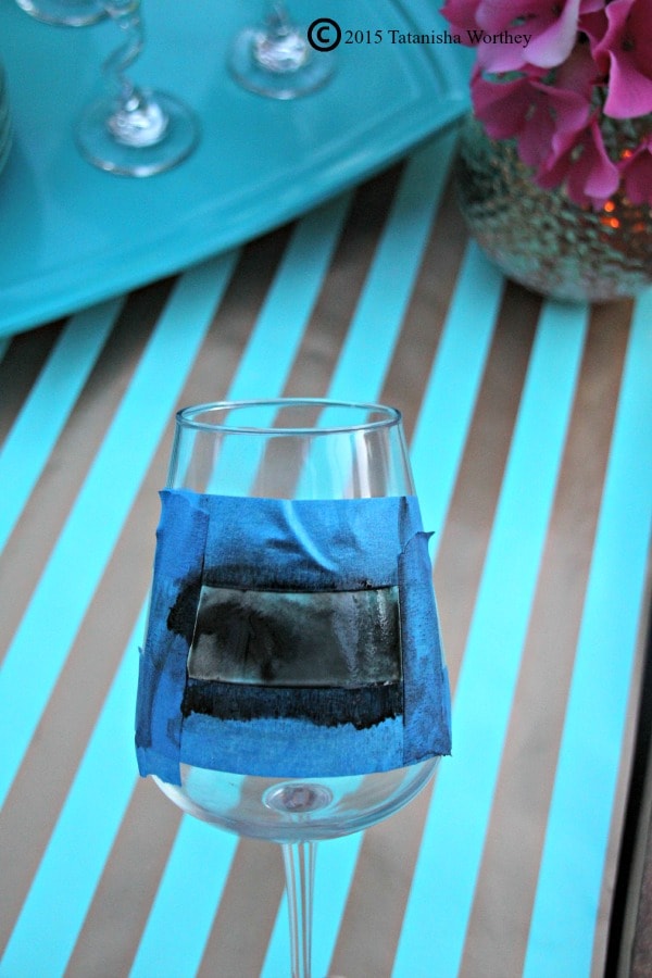 DIY Chalkboard Wine Glasses