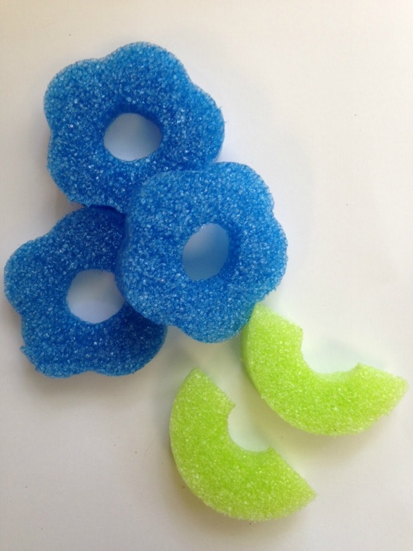 Pool Noodle Flower Craft Instructions