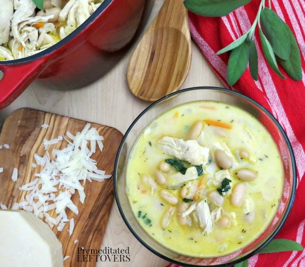 Creamy Tuscan White Bean and Chicken Soup- Prepare this creamy soup for a hearty meal with a Tuscan flair. It's a quick and easy take on an old favorite.
