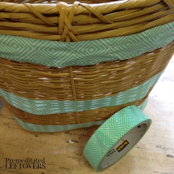 how to paint a wicker basket