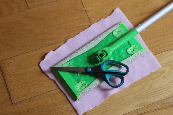 diy swiffer pad cut