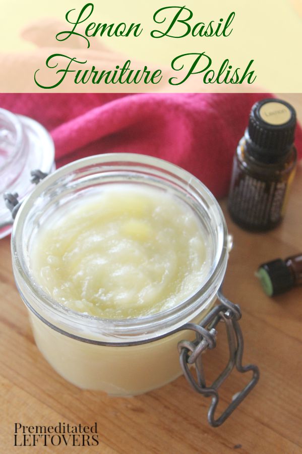 How to Make Homemade Furniture Polish - Try this homemade furniture polish, made with just 4 ingredients, to condition your wood without harmful chemicals.