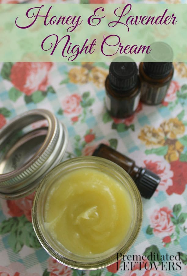 How to Make Homemade Honey and Lavender Night Cream: A DIY night cream recipe that uses honey, lavender, and frankincense to hydrate your skin as you sleep.