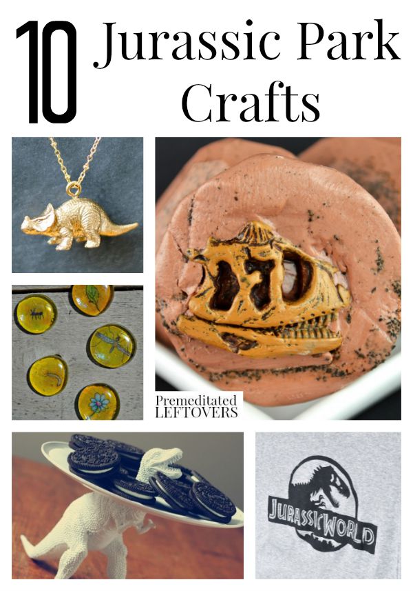 10 Jurassic Park Crafts- These Jurassic Park crafts include something for all ages. Do them with your dino-loving kids at home or at a Jurassic Park party.