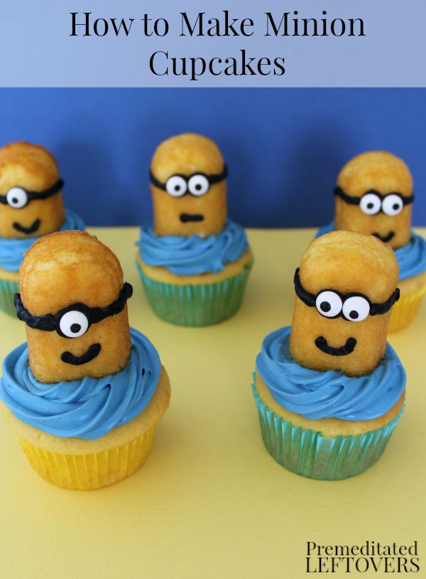 How to Make Minion Cupcakes - Learn how to make a Minion using Twinkies to make Minion Cupcake Toppers. Have the best Minion themed party by learning how to make Minion Twinkies.