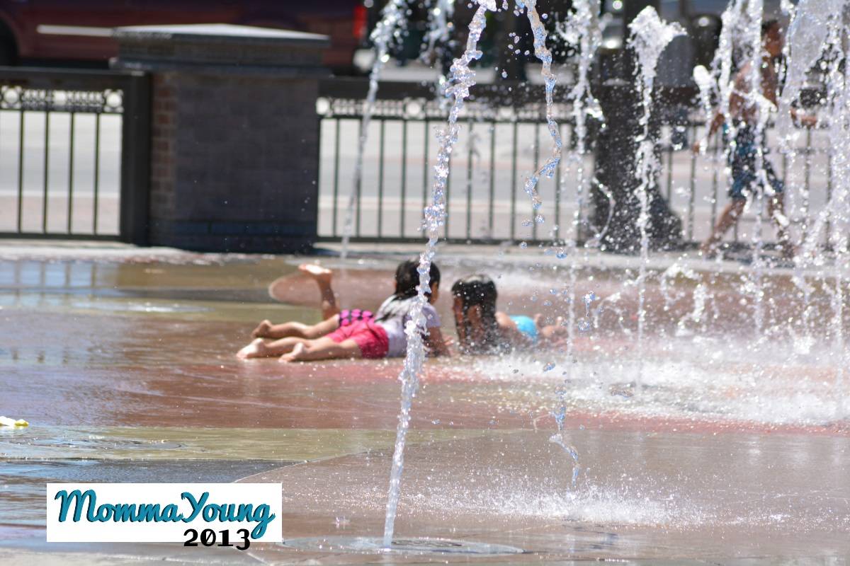 Water Play at the Victorian Fountains