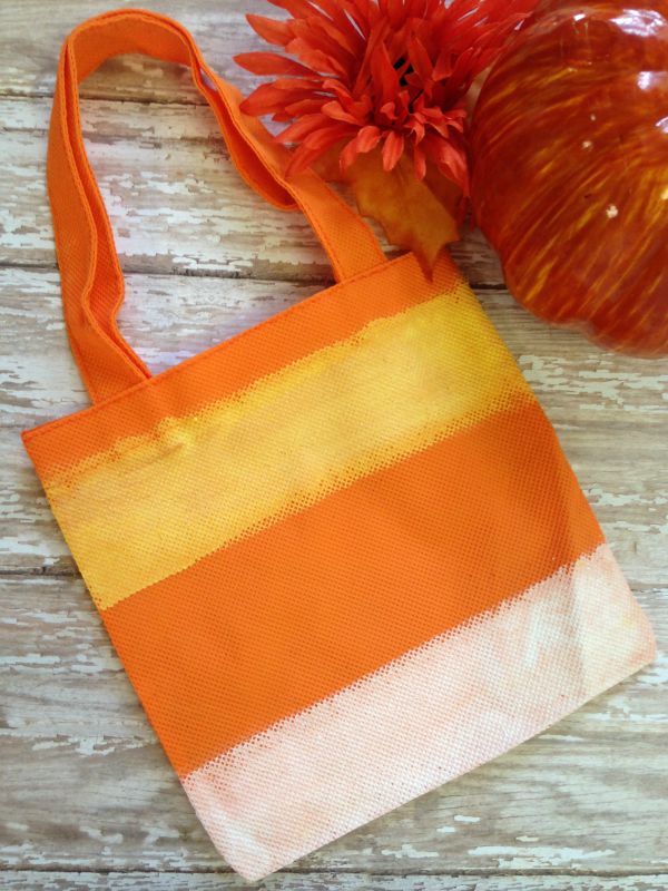 Hand Painted Candy Corn Treat Bag final