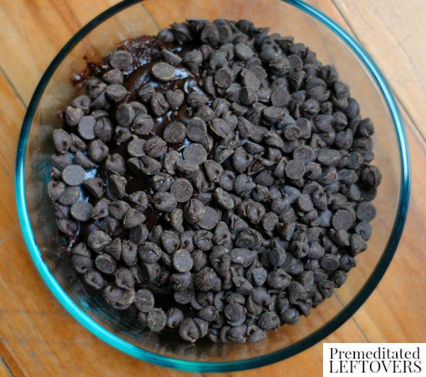 2 Ingredient Chocolate Fudge Recipe chocolate chips