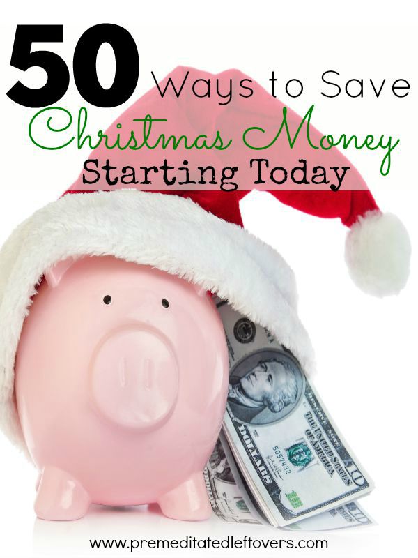 50 Ways to Save Christmas Money- Are you beginning to panic over not having enough money for Christmas gifts? Check out these 50 ways to start saving now!