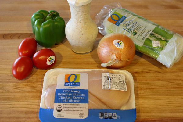 Using O Organics to make chicken salad recipe