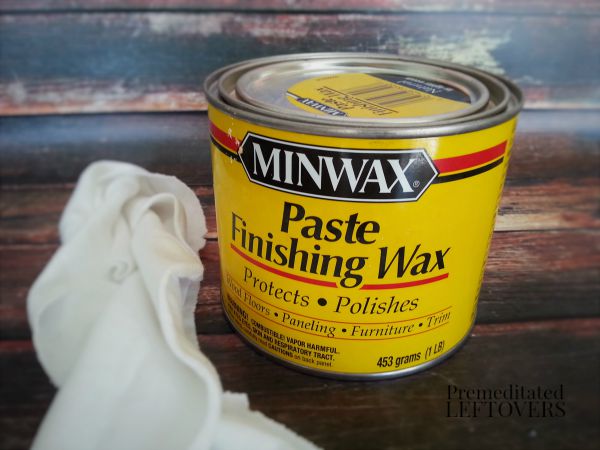 You can finish projects painted with chalkboard paint with finishing wax