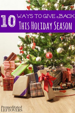 10 Ways to Give Back This Holiday Season- These ways to give back will help your entire family really bring the holiday spirit to those in need this year!