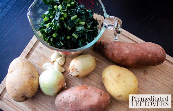 Sweet Onion and Potato Medley Skillet ingredients
