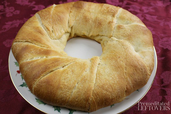 Bake crescent ring at 375 degrees for 20 - 22 minutes
