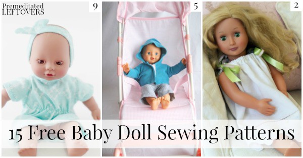 If you have a child in your life who loves dolls, these adorable free baby doll sewing patterns would be the perfect gift for them!