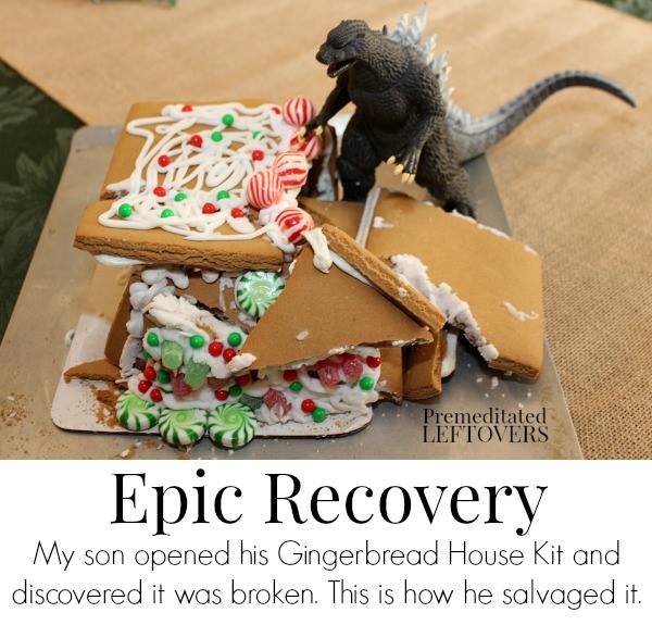 How to fix a broken gingerbread house