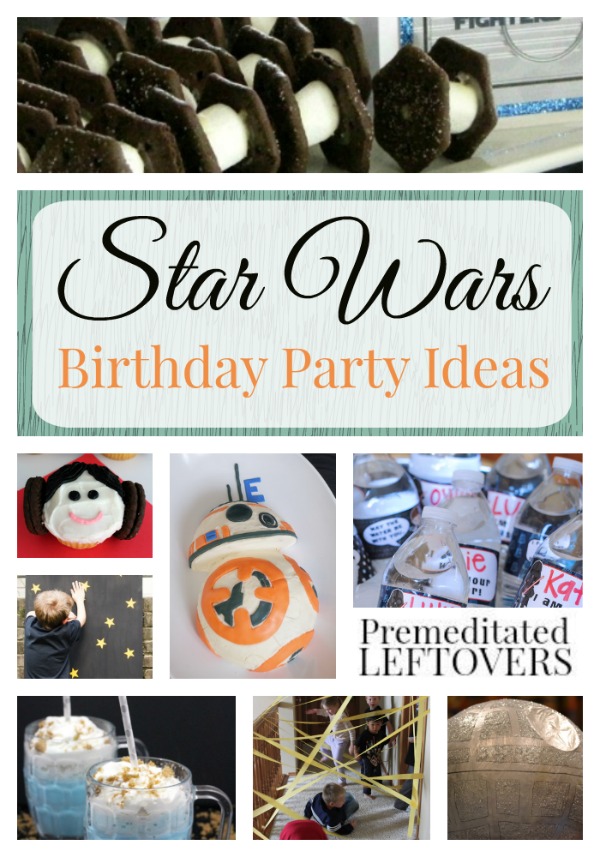 tar Wars Birthday Party Ideas- These amazing Star Wars themed decorations, games, and menu ideas are perfect for a birthday party or movie release party. 