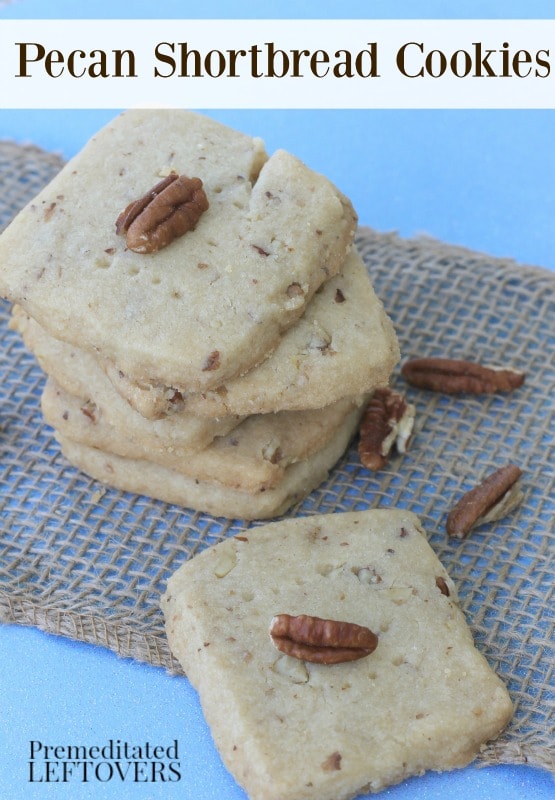 Pecan Shortbread Cookies- These shortbread cookies are quite simple to make. You will love the sweet, rich flavor and crunchy pecans in this recipe. 