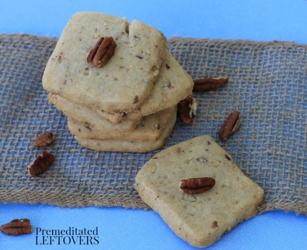 Pecan Shortbread Cookies- These shortbread cookies are quite simple to make. You will love the sweet, rich flavor and crunchy pecans in this recipe. 