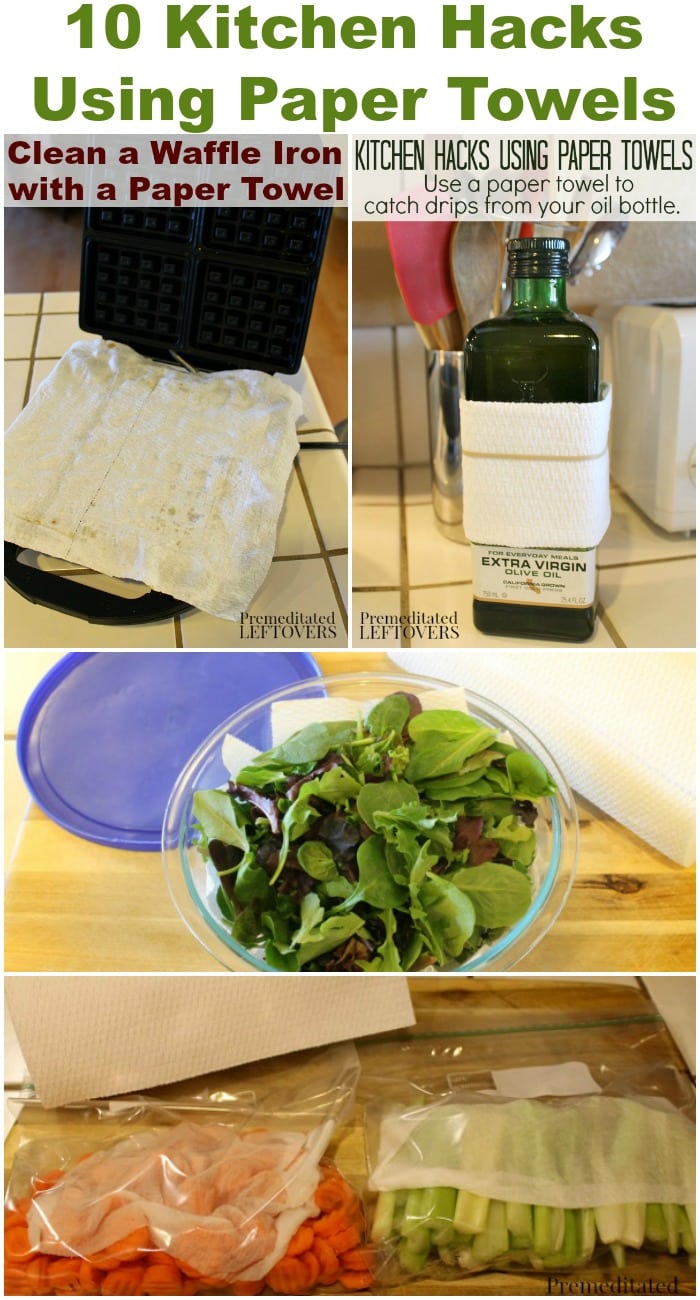 10 Kitchen Hacks Using Paper Towels - These kitchen tips using paper towels help simplify party preparations and clean up.