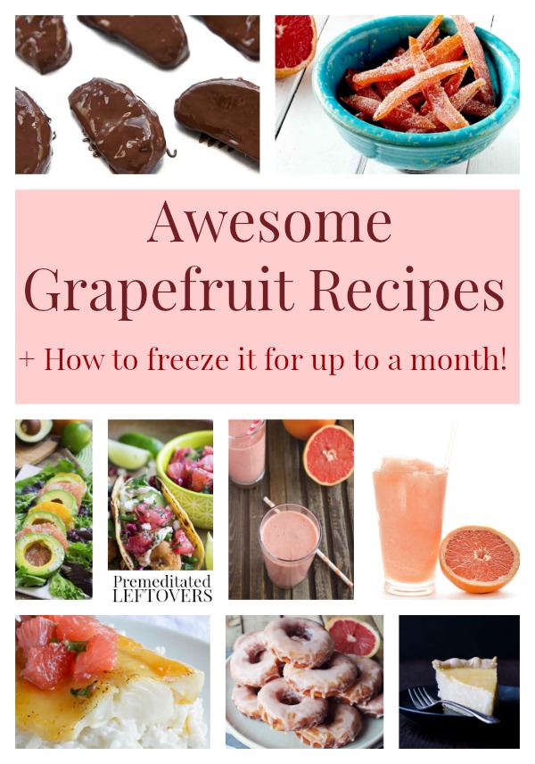 Awesome Grapefruit Recipes- These delicious recipes are a great way to put grapefruit to use this season. They include appetizers, snacks, and even slushes!