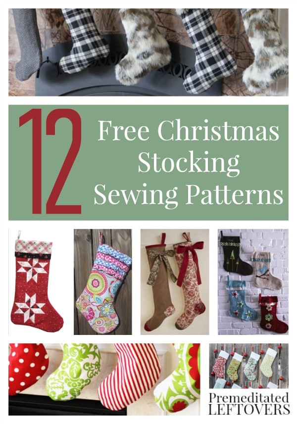 Free Sewing Patterns for Stockings- Free stocking patterns, easy stocking patterns, elegant stocking patterns, and free sewing patterns for Christmas.
