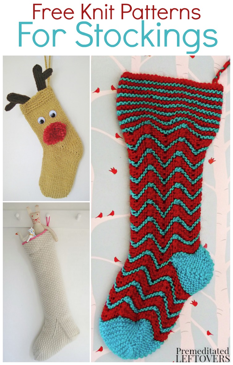 Free Knit Patterns for Stockings- Create homemade heirlooms with these free knit stocking patterns. They are perfect to display or fill with goodies!