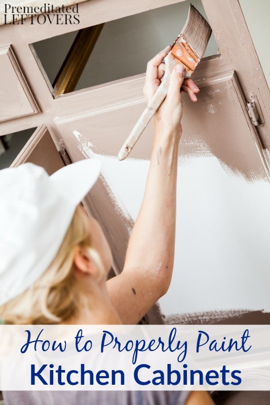 How to Properly Paint Kitchen Cabinets- Painting your cabinets is an easy and affordable way to update your kitchen. Do it right with these helpful tips.