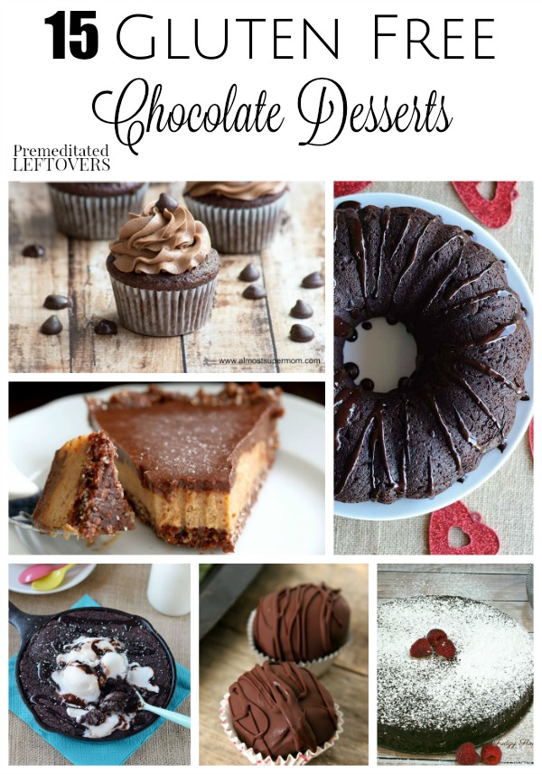 15 Gluten-Free Chocolate Desserts- These gluten-free chocolate dessert recipes are perfect for a special occasion or to satisfy your sweet tooth!